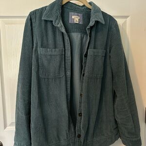 L.L. Bean Teal Corduroy Relaxed Shirt